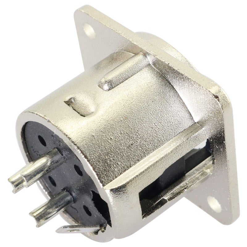 Tegg XLR 3-Pin Male Jack 2PCS 3 Pin Metal Panel Mount Chassis Microphone Mic Socket Audio D Connector - Image 4